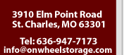 3910 Elm Point Road, St. Charles, MO 63301, Telephone: 636-947-7173, Email: info@onwheelstorage.com